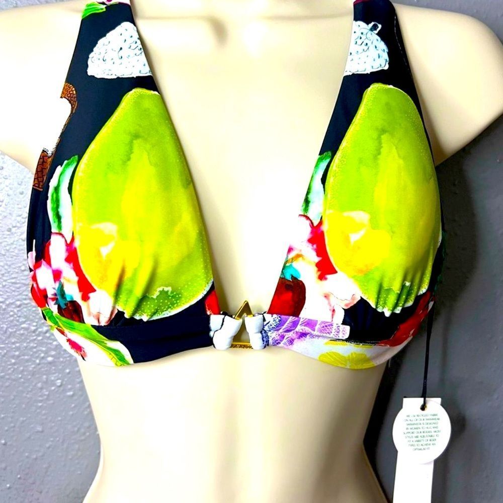 NWT Swiminsta x Christian Lacroix Bikini Top. Size Small
